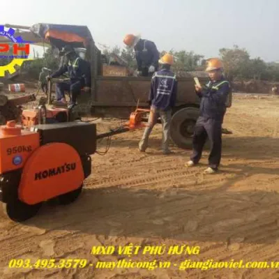 Cho thuê xe lu tay 750kg – Giao nhanh, máy khỏe, giá tốt