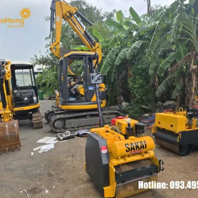 Cho thuê máy lu dắt tay 500kg