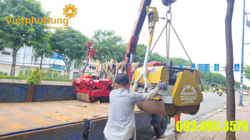 cho thuê xe lu 1 tấn