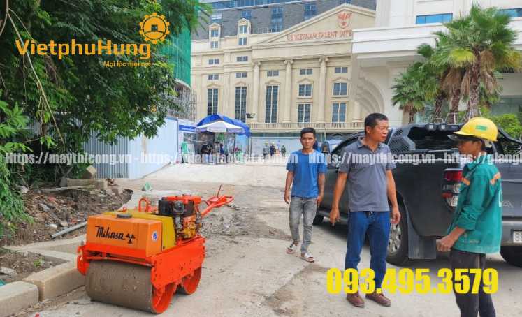 Cho thuê xe lu rung dắt tay