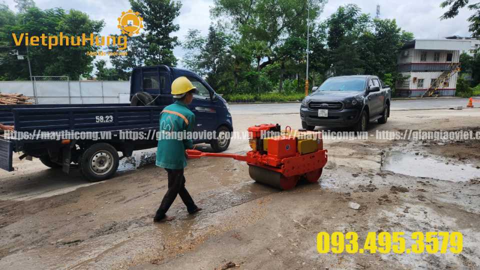 Cho thuê xe lu rung dắt tay