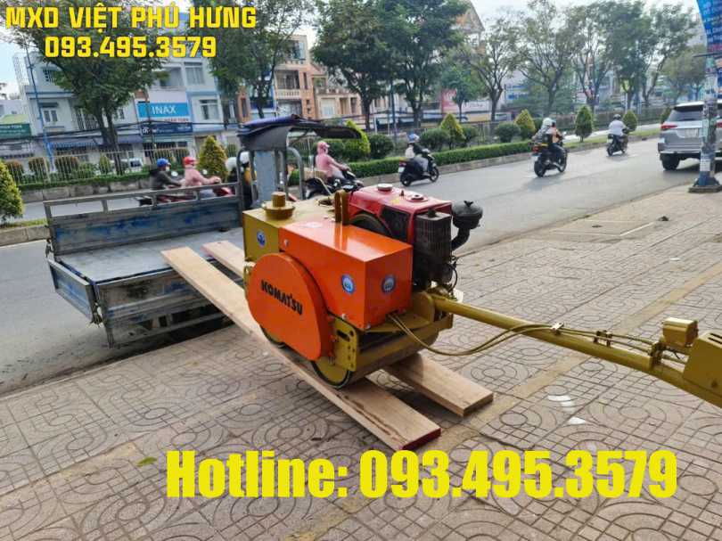 cho thuê xe lu dắt tay 1 tấn