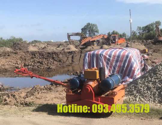 Cho thuê xe lu dắt tay 1 tấn