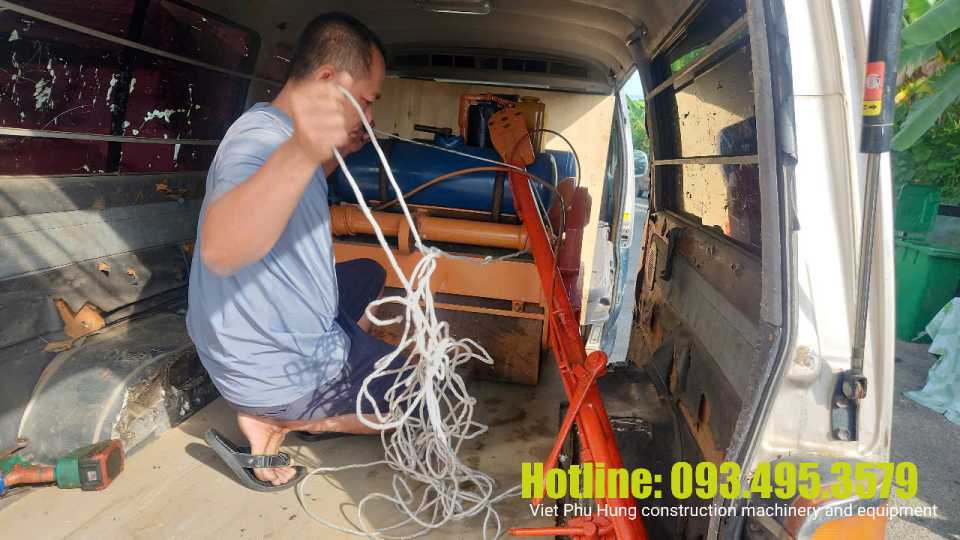 Cho thuê xe lu dắt tay 1 tấn