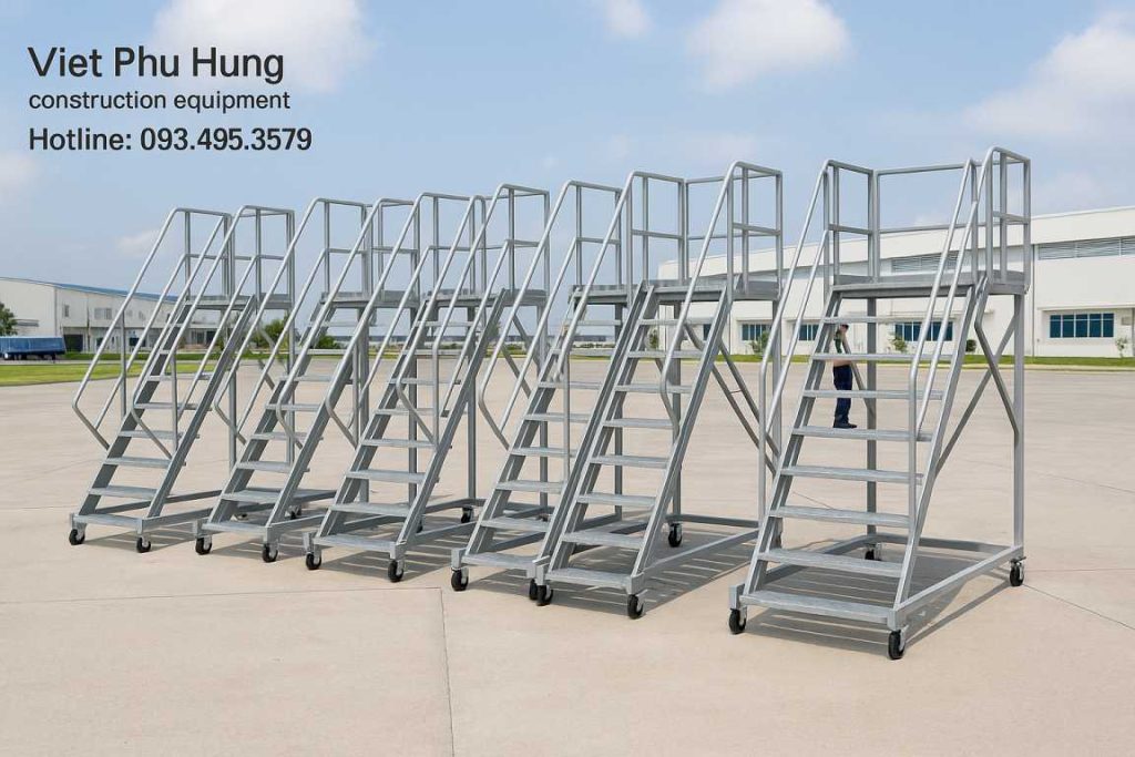 thang leo di động công nghiệp