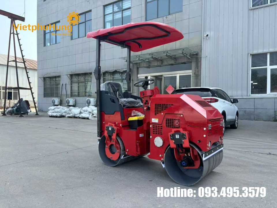 Cho thuê xe lu thi công nền nhà xưởng