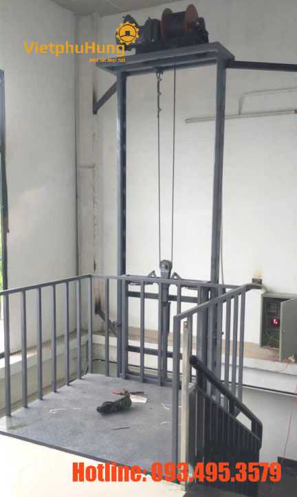Thang nâng hàng mini 300kg